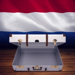 Poster - Composite image of open suitcase