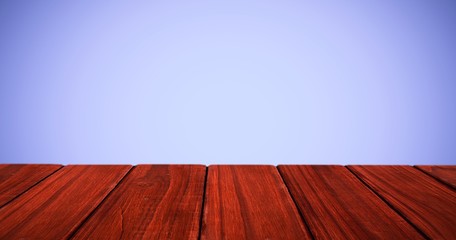 Poster - Composite image of high angle view of hardwood floor