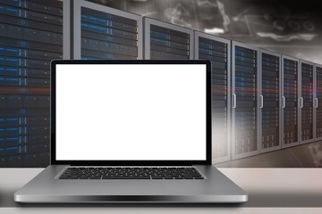 Poster - Composite image of a large screen of a computer