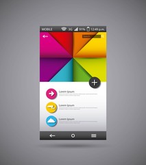 mobile template  design 