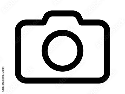 Fotografía Photography camera line art icon for apps and websites
