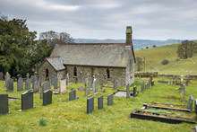 St Garmons Pilgrimage Church In Llanarmon Mynydd Mawr, Tanat Valley,Wales.  The Church Is Medieval In Origin With Victorian Restoration In 1886.