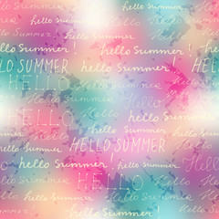 Poster - Hello summer background