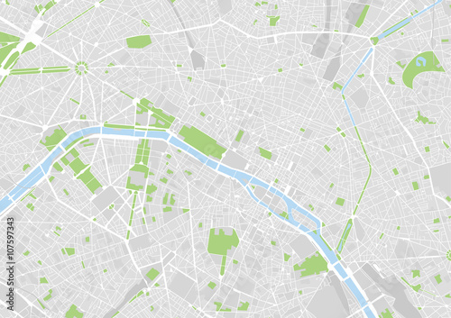 Zdjęcie XXL wektorowa mapa miasta