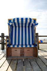 Canvas Print - Strandkörbe an der Nordsee 