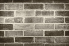 Brick Wall In Sepia And Black Color Huess, Trendy Urban Wall Background