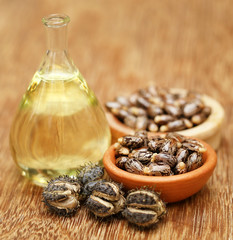 Castor beans and oil