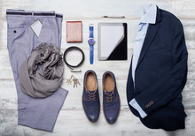 Set Of Mans Fashion And Accessories