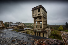 Abandoned Mine Tower In Hungary