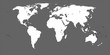 World Map Dotted Black 3 Small Dots