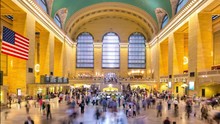 Grand Central Building Interior Day Light 4k Time Lapse From Ny
