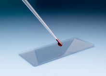 Glass Slide For Microscope With A Pipette