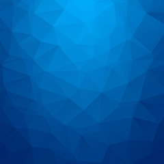 Wall Mural - abstract blue geometric triangle background.