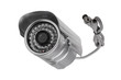 External security surveillance camera with night vision LED backlight
