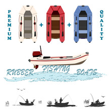 
Set Of Rubber Boats In Different Colors Of High Quality Material.
Totally Vector Illustration