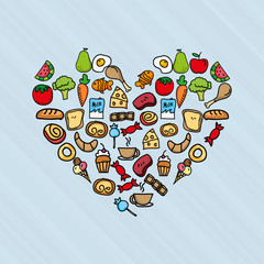 Sticker - nutritive food design 