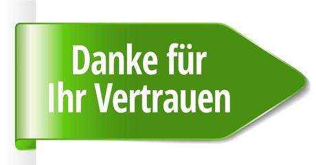 Sticker - Danke für Ihr Vertrauen 