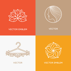 Poster - Vector set of logo design templates and emblems