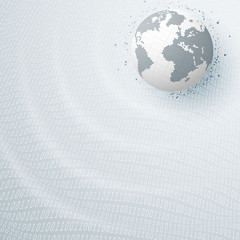 Wall Mural - concept earth planet design for technology futuristic poster or flyers