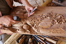 Craftsman Carving Wood
