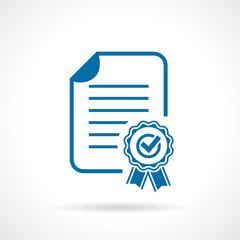 Wall Mural - Approval certificate icon