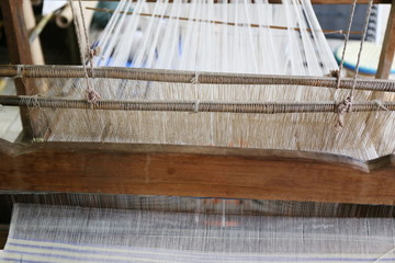 Wall Mural - cotton on the loom