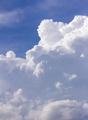 Wall Mural - clouds in blue sky before rain