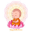 Greeting card for Buddha birthday.