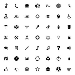 Aufkleber - vector icons set 