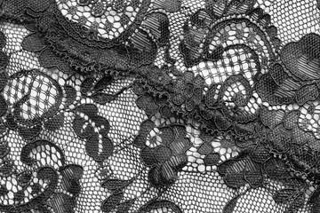 Sticker - Black lace background