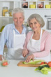 © aletia2011 - senior man and woman  in the kitchen