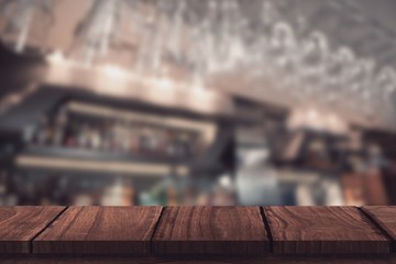 Poster - Composite image of glasses suspended on a rack