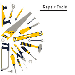 Wall Mural - Tools for repair. Flat tools. DIY tools