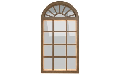 Poster - Digitally generated image of arch window