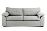 Fototapeta  - Grey sofa isolated on a white background