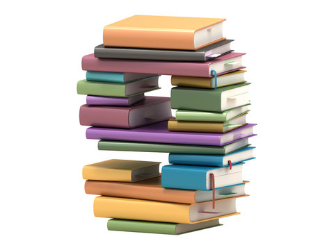 font design of the books

