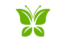 Leaf Butterfly Logo
