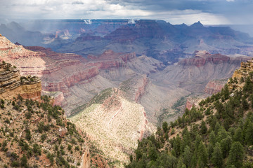 Grand Canyon National Park during a summer rainy day, Arizona, USA