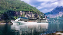 Geiranger Fjord With Cruise Trip In Norway