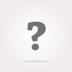 Poster - vector Question mark icon web button. Web Icon Art. Graphic Icon Drawing