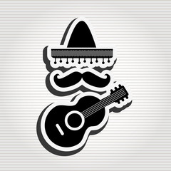 Poster - mexican culture icon design 