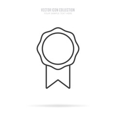 Wall Mural - awar icon vector isolated on white background. linear style.