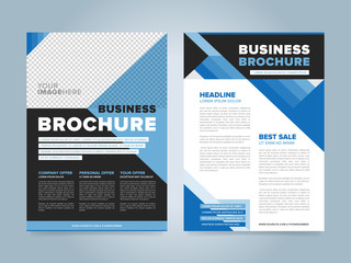 Wall Mural - Brochure design template, business layout, vector illustration.