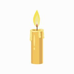 Wall Mural - Candle icon, cartoon style