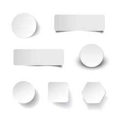 Wall Mural - blank tag, label, banner designs