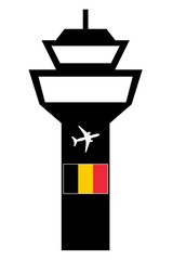 Canvas Print - Aéroport en Belgique