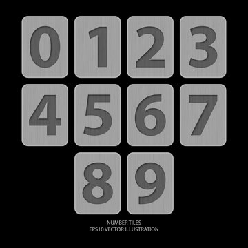 Vector number tiles