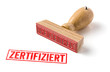 Holzstempel - Zertifiziert