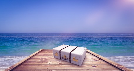 Poster - Composite image of suitcase