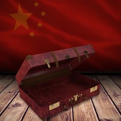 Poster - Composite image of composite image of opened suitcase